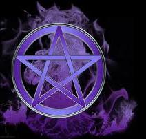 Image of a dragon made of smoke behind a pentacle